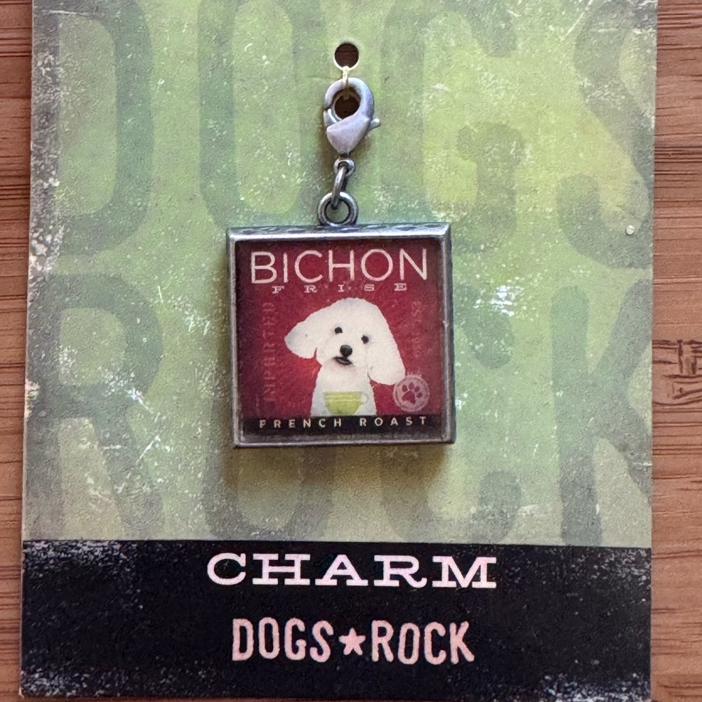Dogs Rock Charm - Bichon Frise
